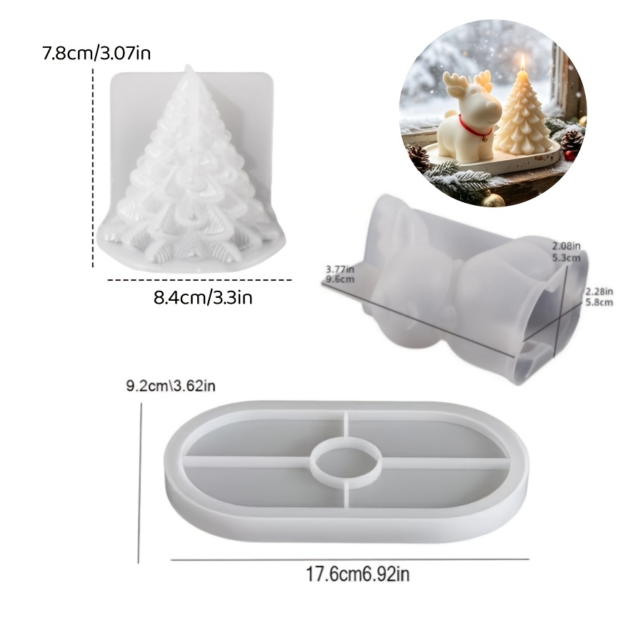 Ton-Silikonform 3-teiliges Set – Candle Making Kits Bewertung und Preis